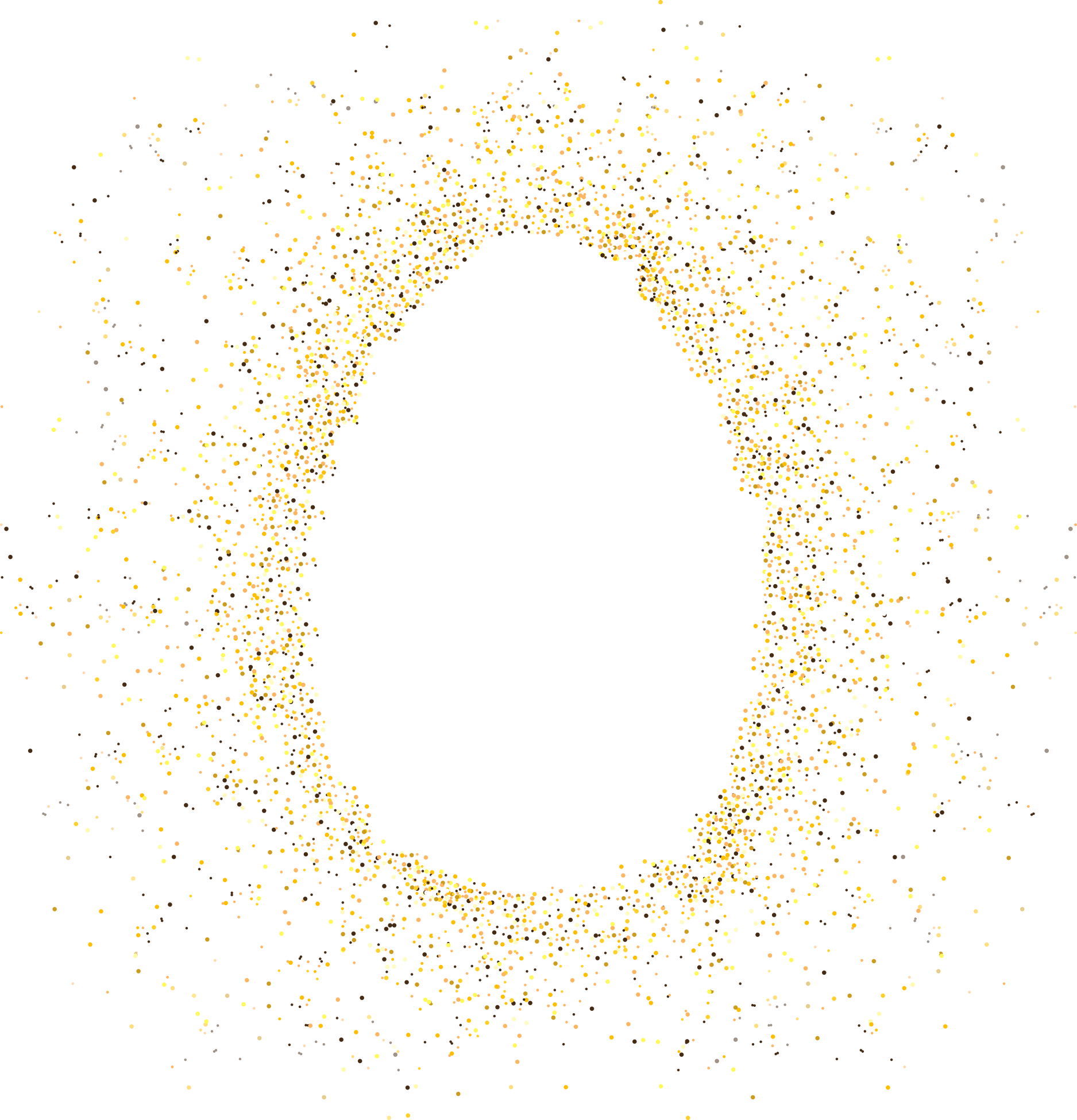 Confetti, frame, easter egg