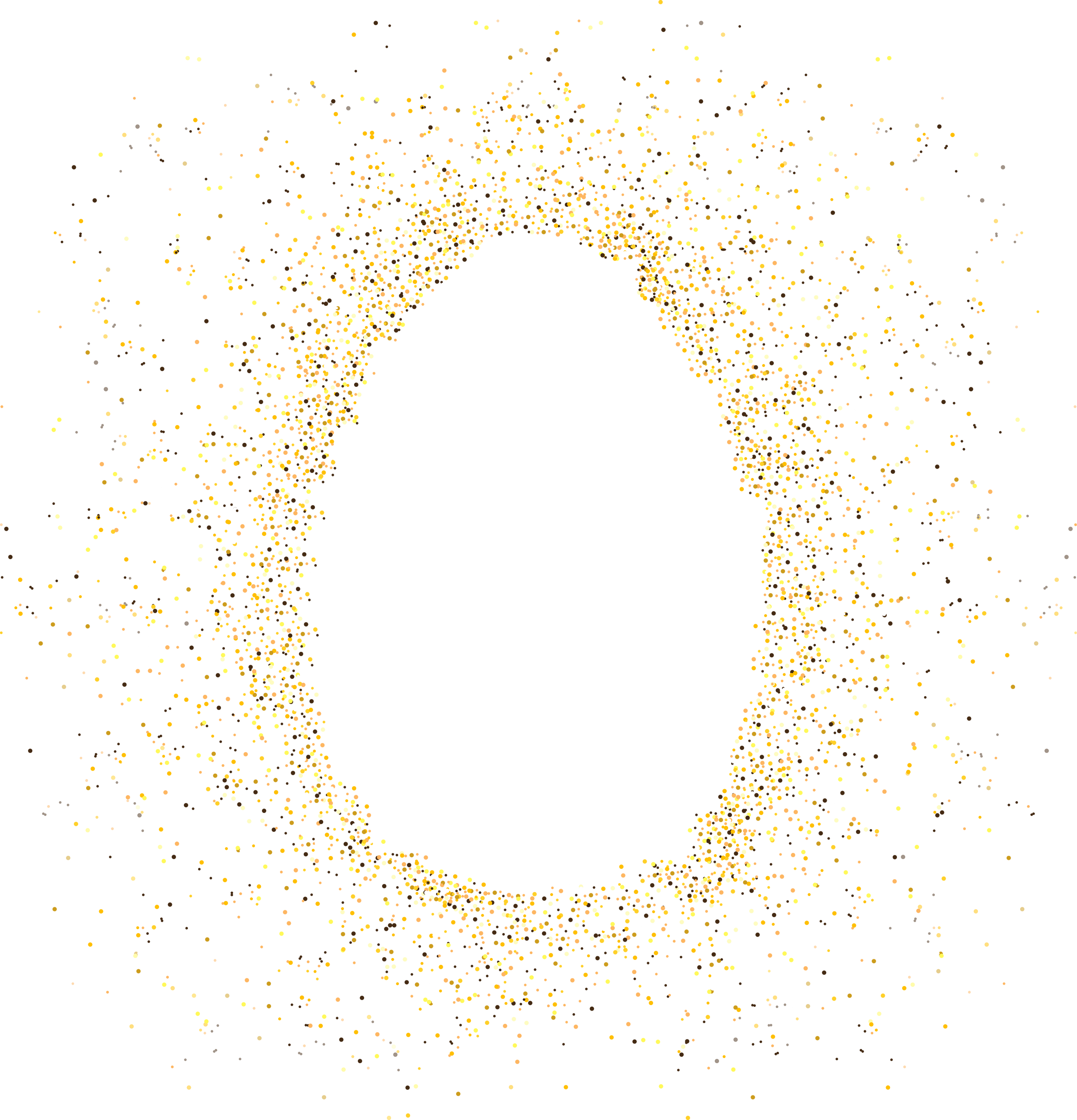 Confetti, frame, easter egg